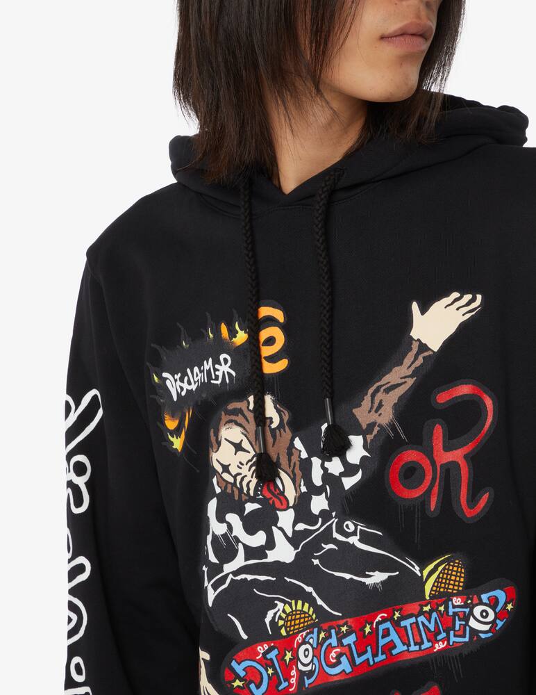 rinascente Disclaimer Skate hoodie - Black