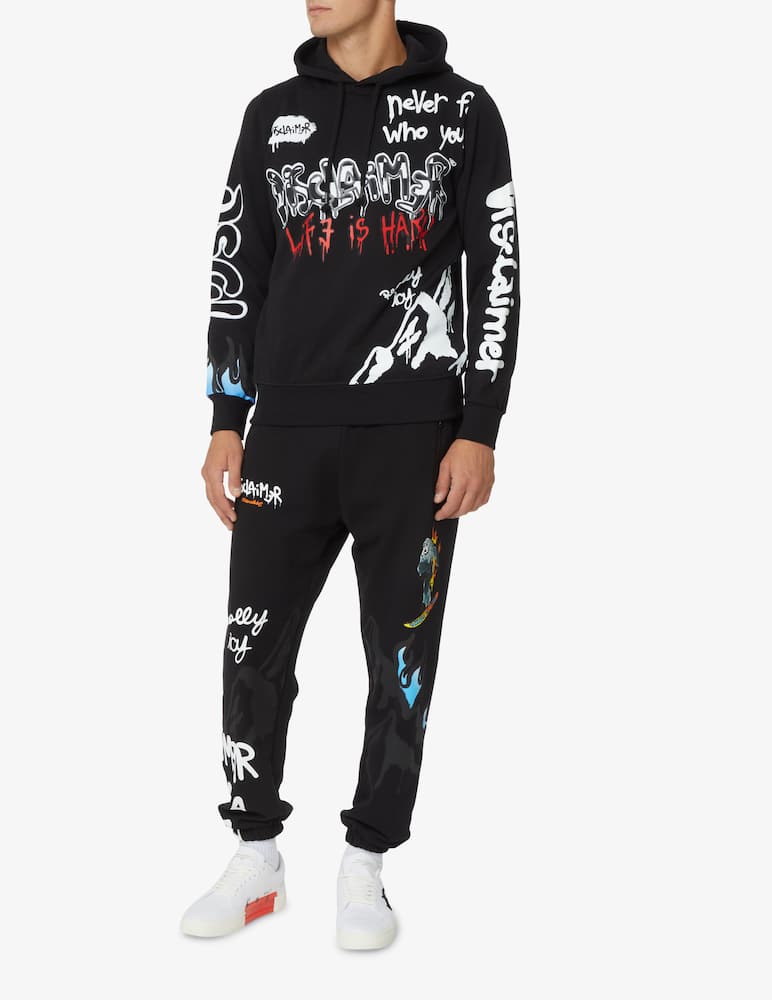 rinascente Disclaimer Felpa con cappuccio con logo - Nero