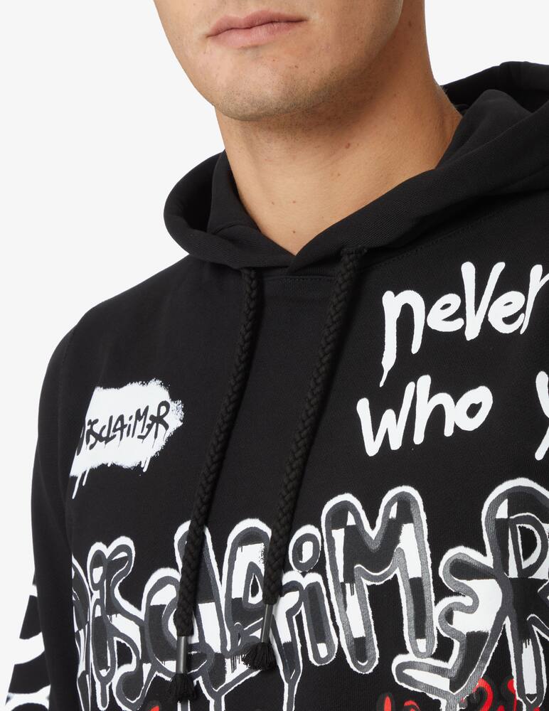 rinascente Disclaimer Felpa con cappuccio con logo - Nero