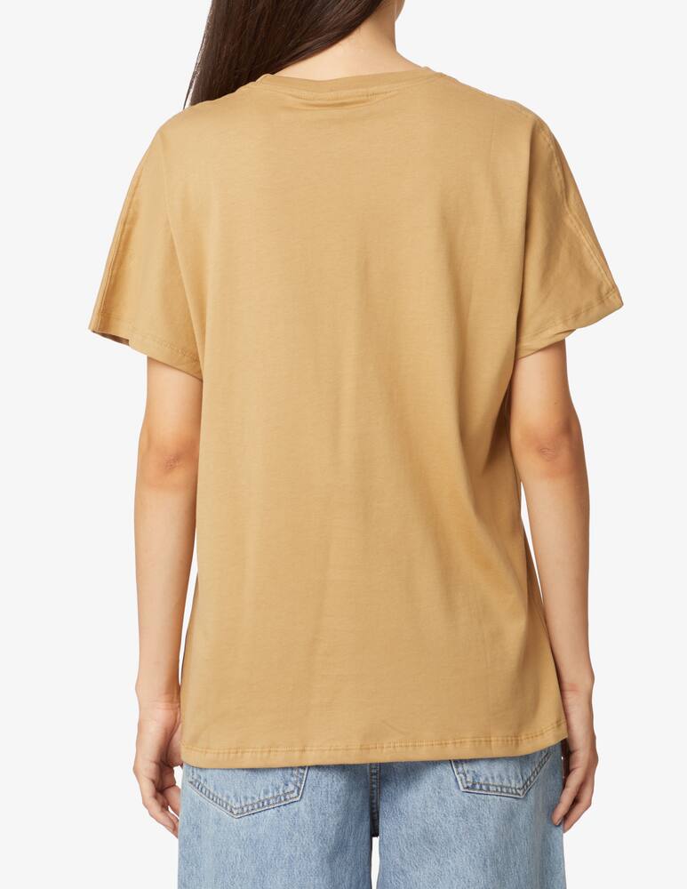 rinascente Disclaimer Basic logo cotton t-shirt - Beige