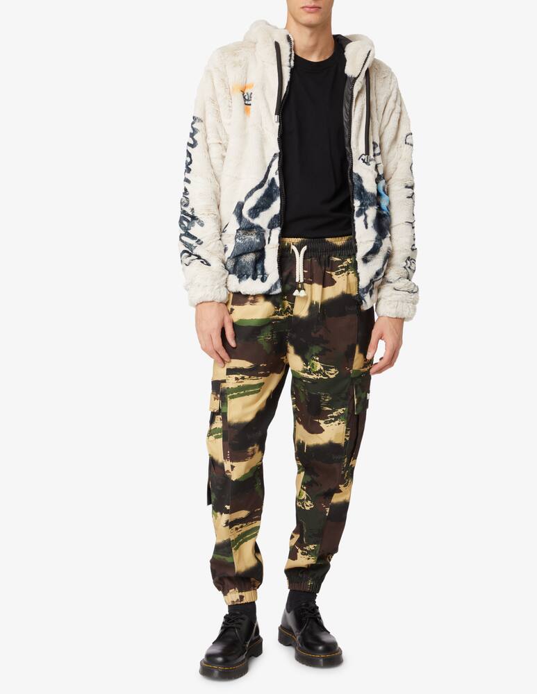 rinascente Disclaimer Giacca con cappuccio con stampa - Bianco