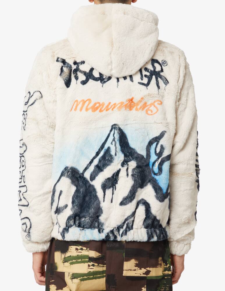 rinascente Disclaimer Giacca con cappuccio con stampa - Bianco