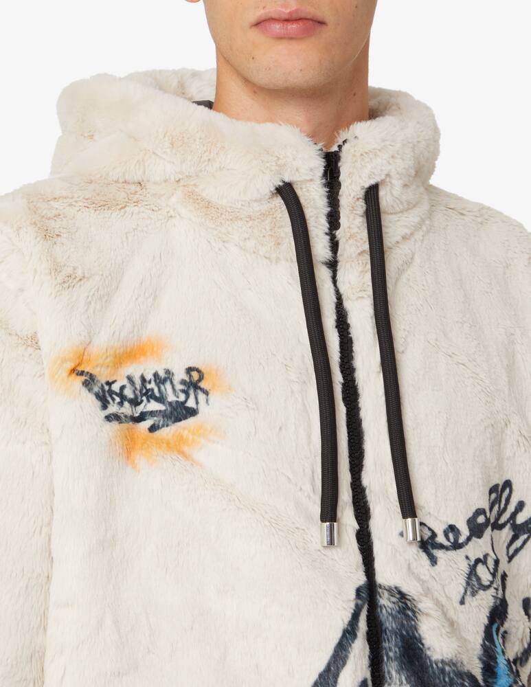 rinascente Disclaimer Giacca con cappuccio con stampa - Bianco