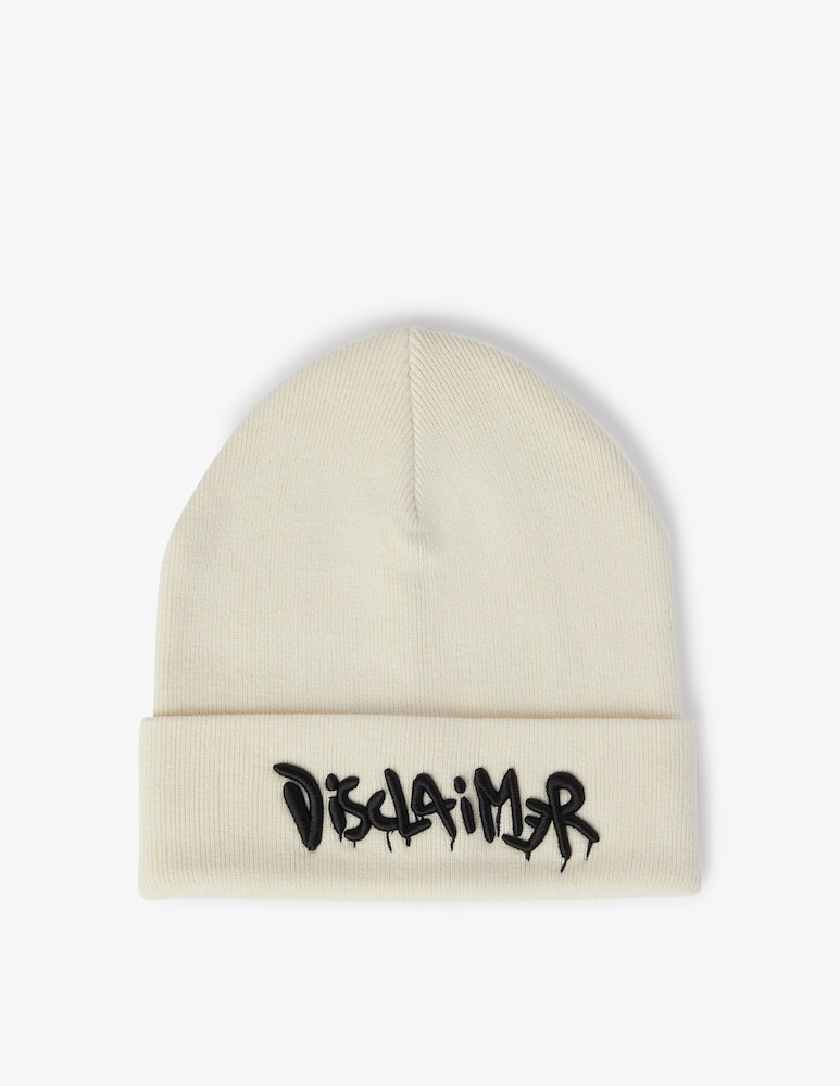 rinascente Disclaimer Cappellino beanie in cotone Basic - Bianco