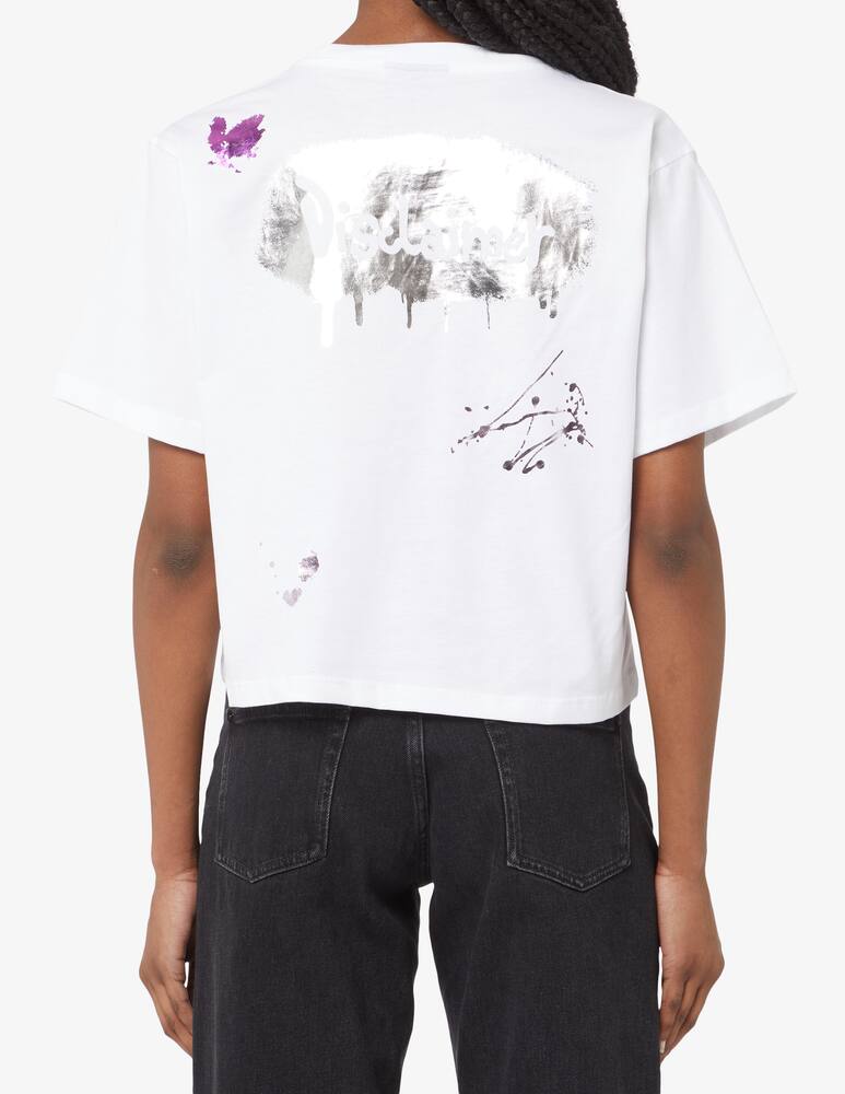 rinascente Disclaimer T-shirt in cotone - Bianco