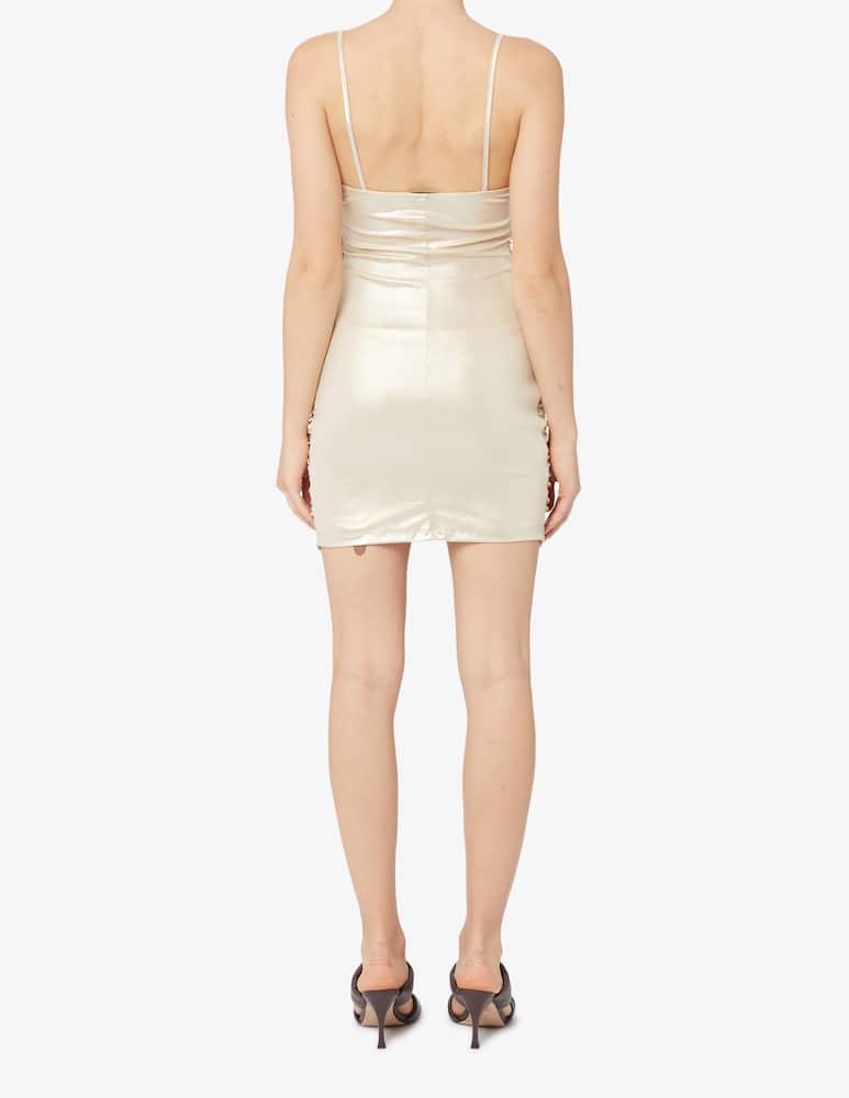 rinascente Jaycì Metalic draped dress