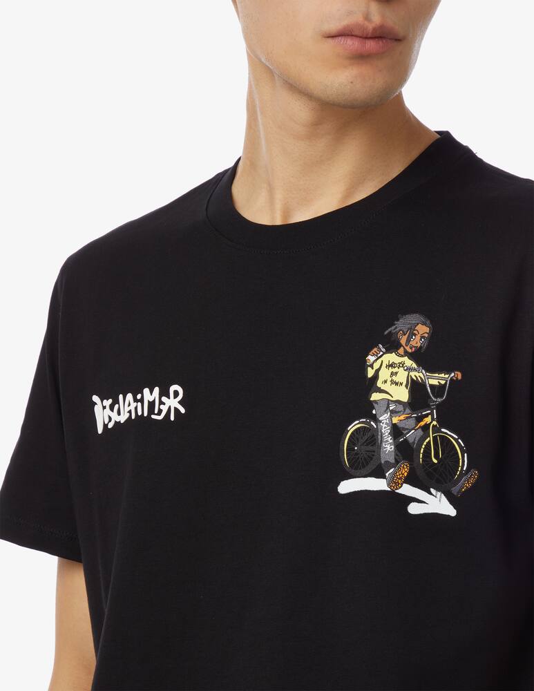 rinascente Disclaimer Hardest boy back t-shirt 