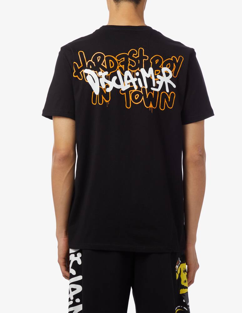 rinascente Disclaimer Hardest boy back t-shirt 