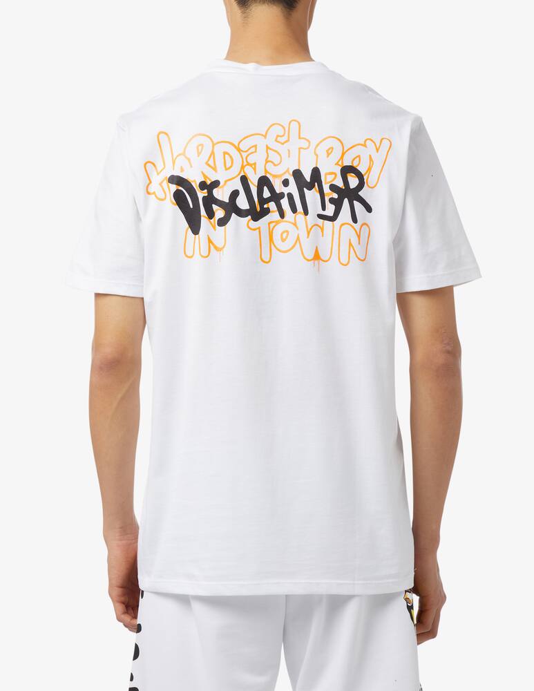 rinascente Disclaimer Hardest boy back t-shirt