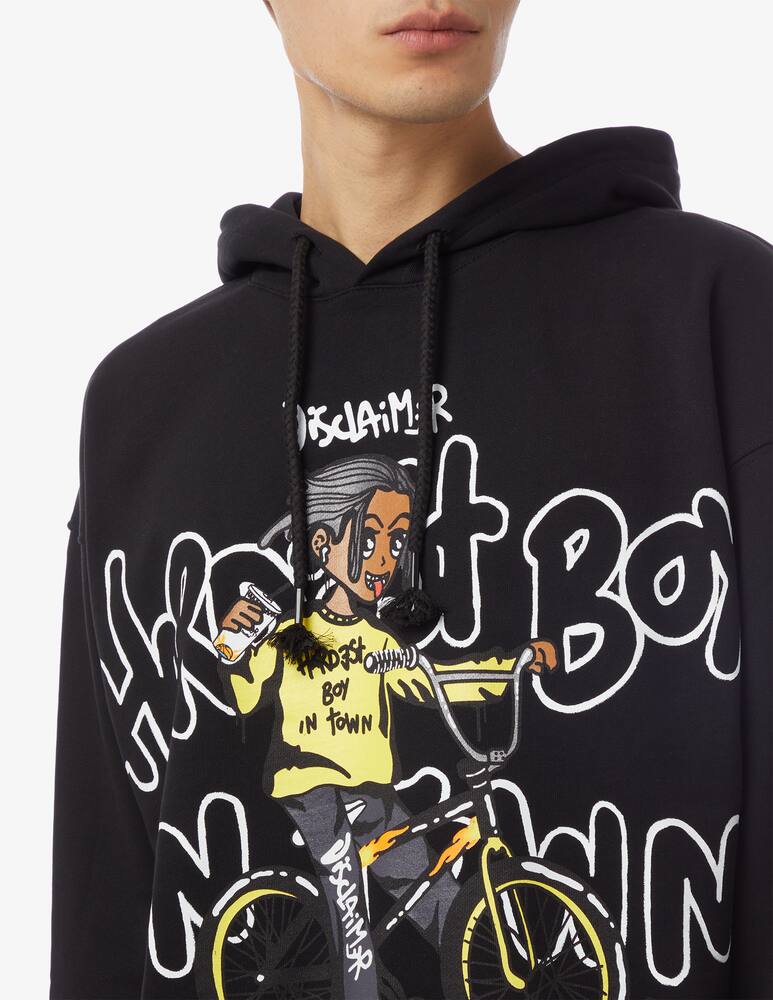 rinascente Disclaimer Boy bike hoodie 