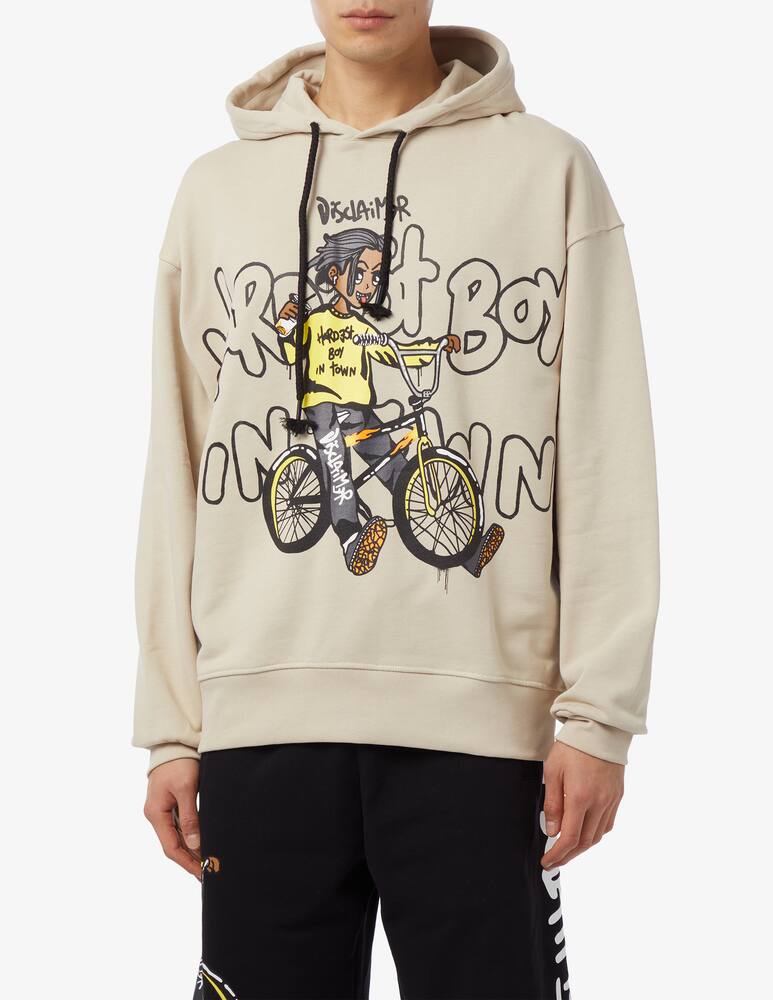 rinascente Disclaimer Felpa con cappuccio boy bike 