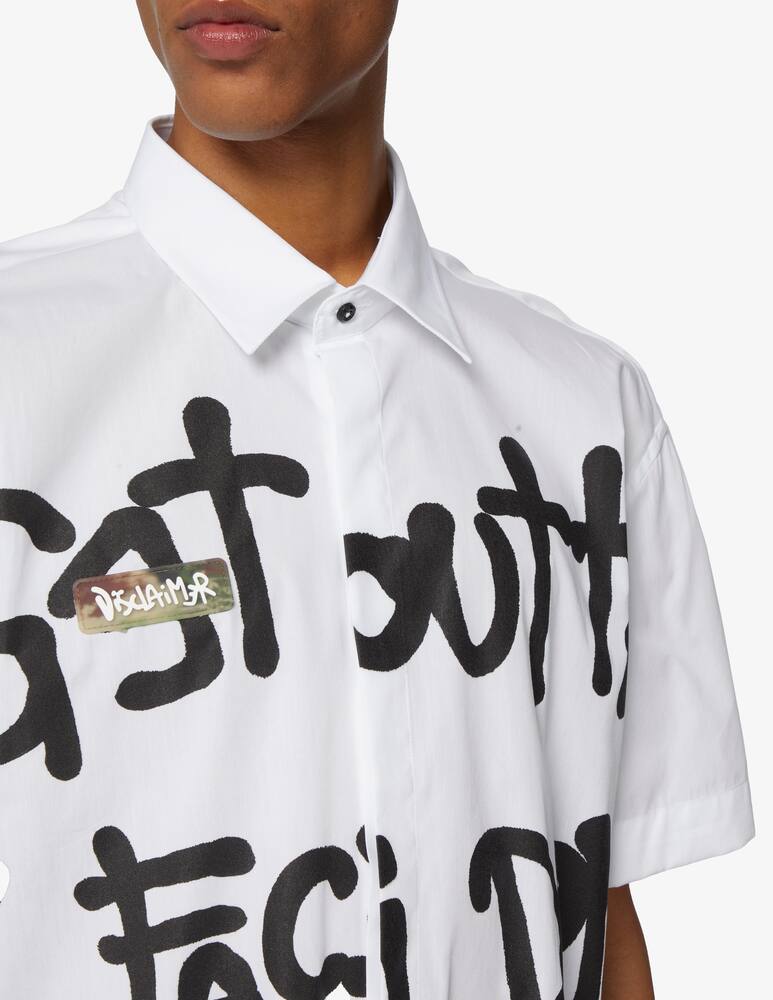 rinascente Disclaimer Camicia maniche corte con scritte 