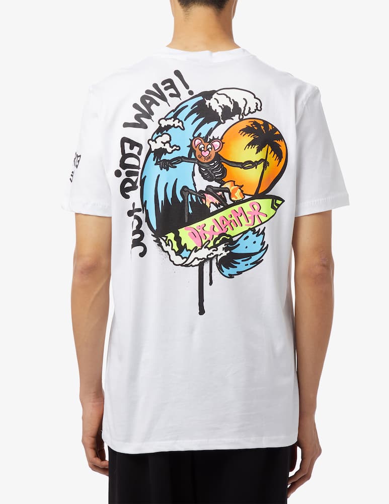 rinascente Disclaimer Maglietta surf bear wave 