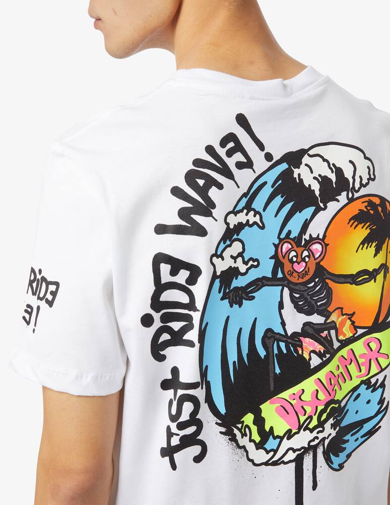 rinascente Disclaimer Maglietta surf bear wave 