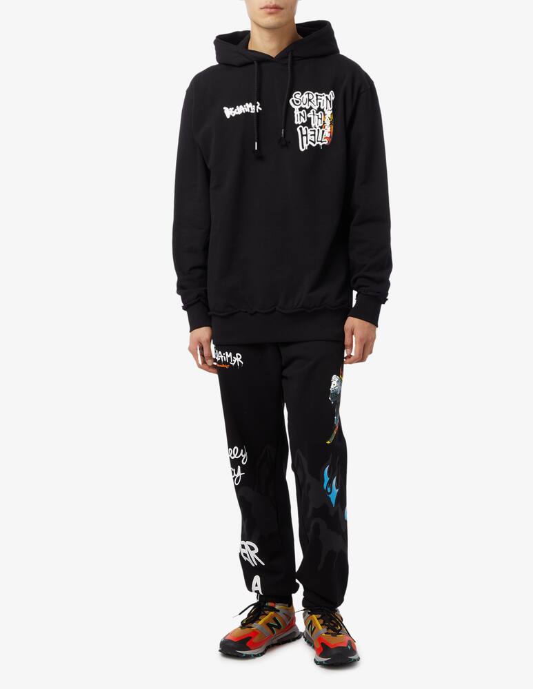 rinascente Disclaimer Felpa con cappuccio surfing in the hell 