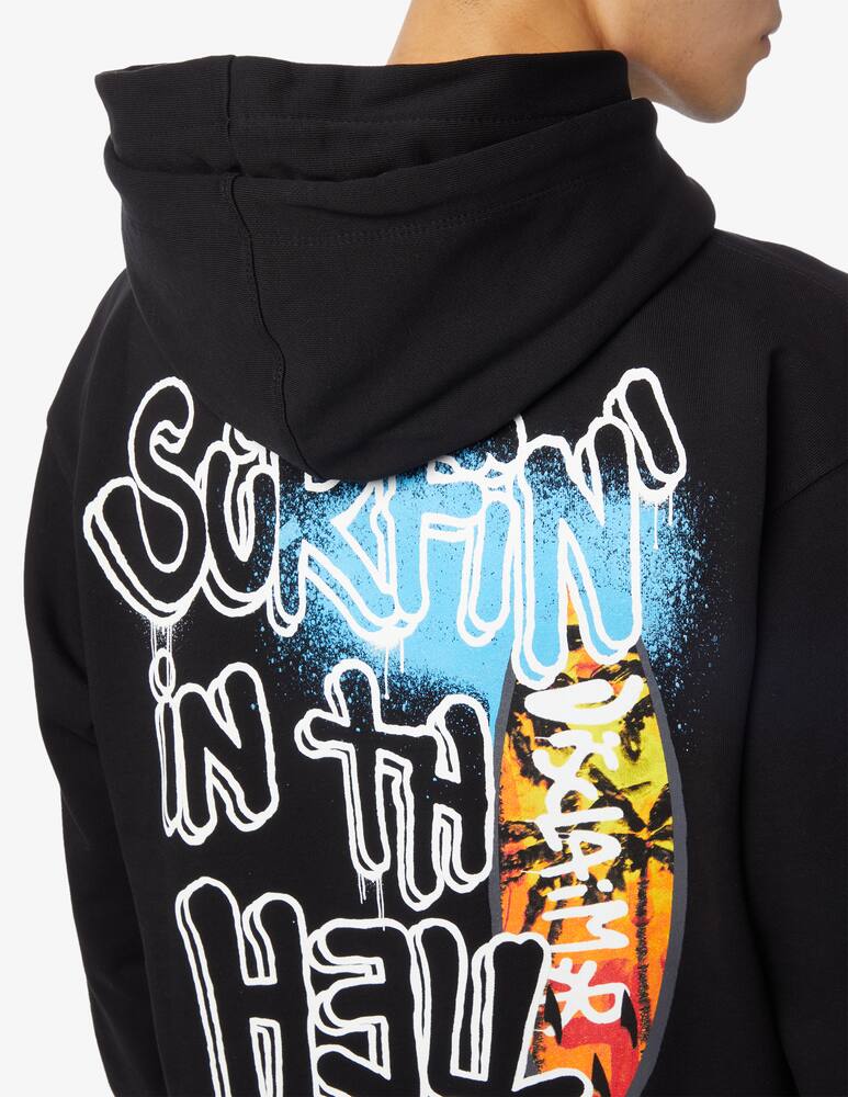 rinascente Disclaimer Felpa con cappuccio surfing in the hell 