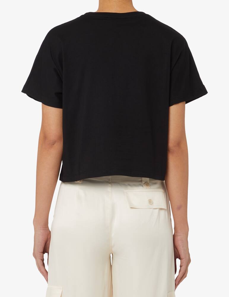 rinascente Disclaimer T-shirt in cotone - Nero