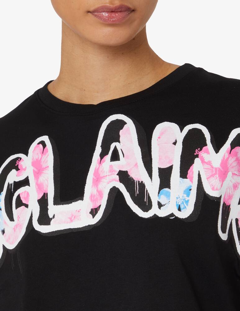 rinascente Disclaimer T-shirt in cotone - Nero