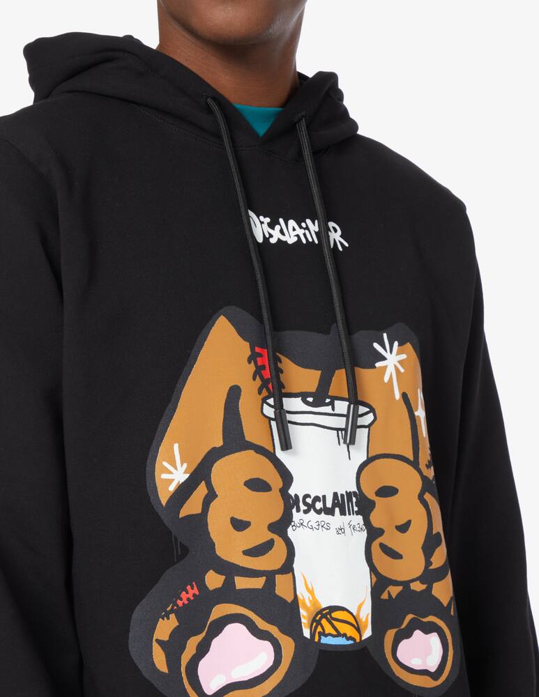 rinascente Disclaimer Felpa con cappuccio in cotone - Nero