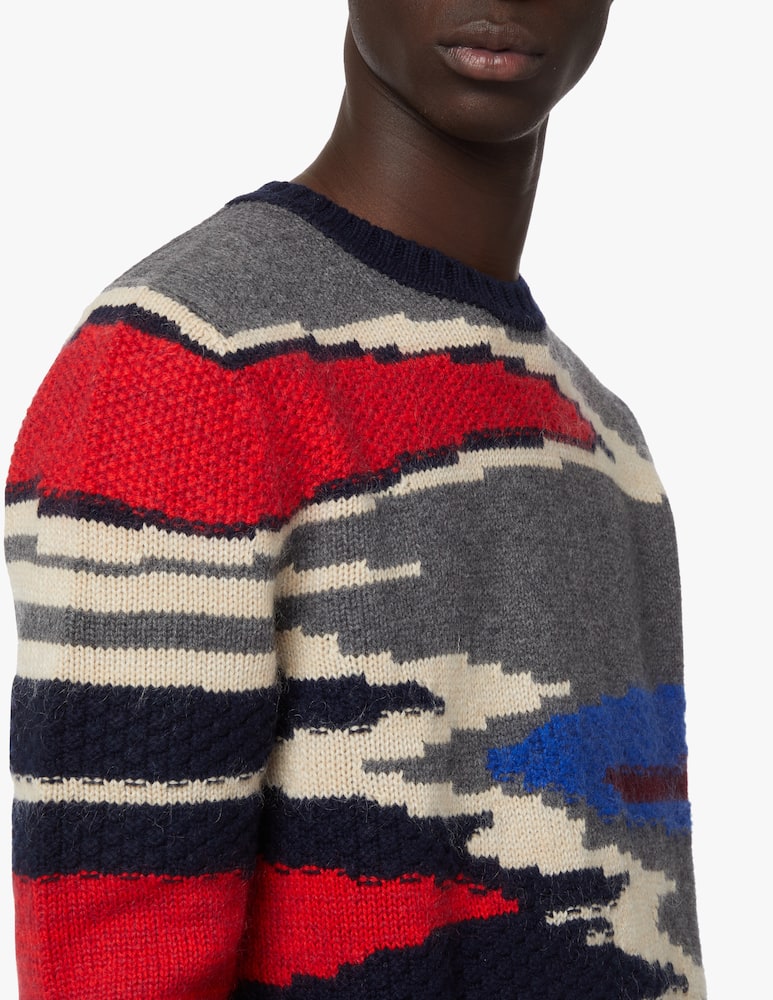 rinascente Missoni Jacquard camo knitwear