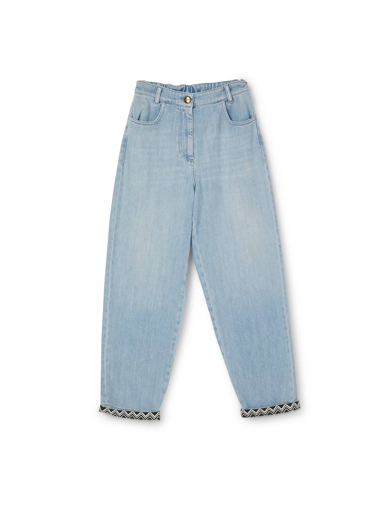 rinascente Missoni Cotton trousers - light blue