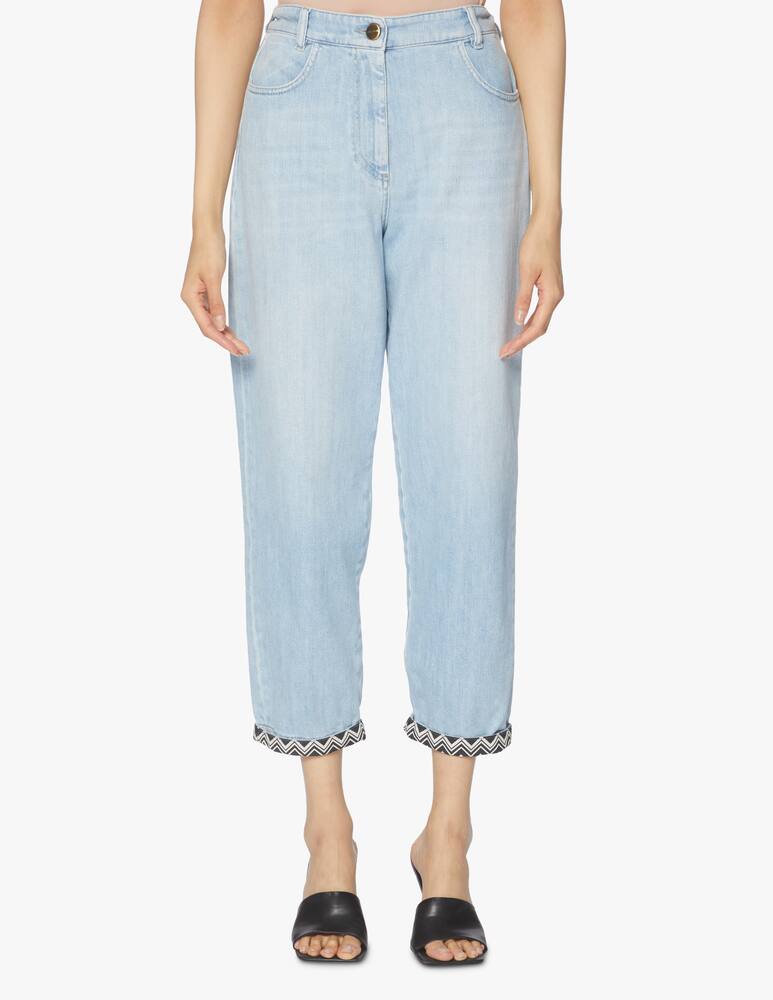 rinascente Missoni Cotton trousers - light blue
