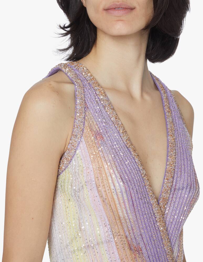 rinascente Missoni Long one shoulder dress - multi