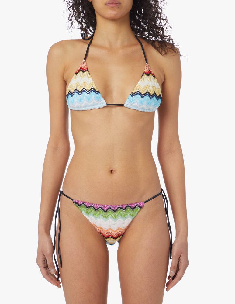 rinascente Missoni Set bikini a triangolo in macramè - multicolor