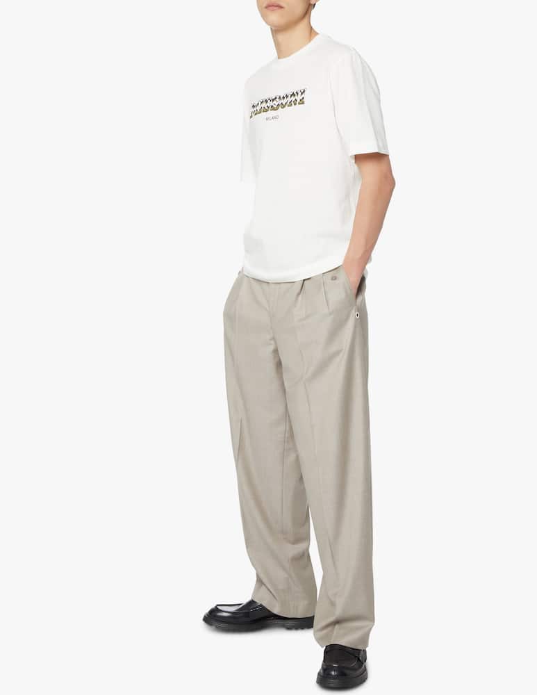 rinascente Missoni Maglietta manica corta logo ricamo zig zag - bianco