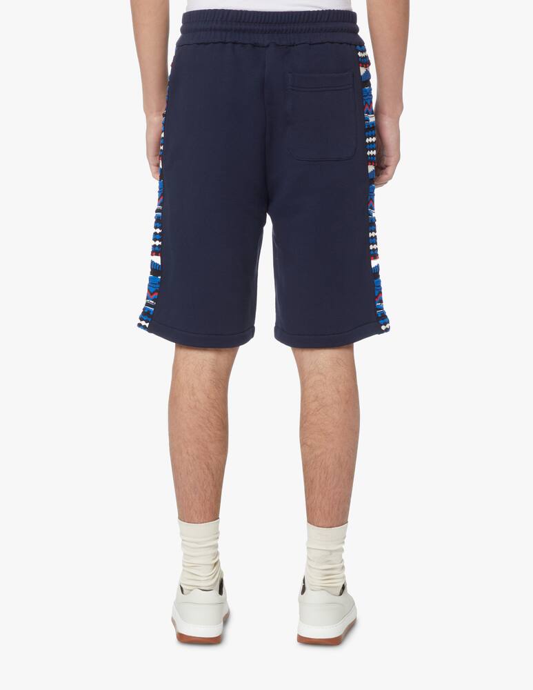 rinascente Missoni Bermuda in felpa bande maglia - blu