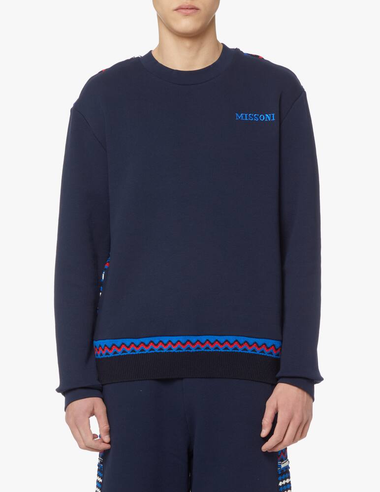 rinascente Missoni Roundneck sweatshirt - blue