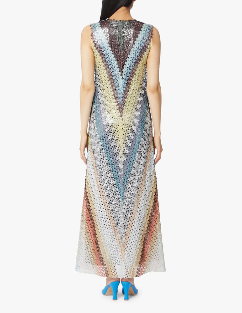 rinascente Missoni Long dress with v-neck - multi