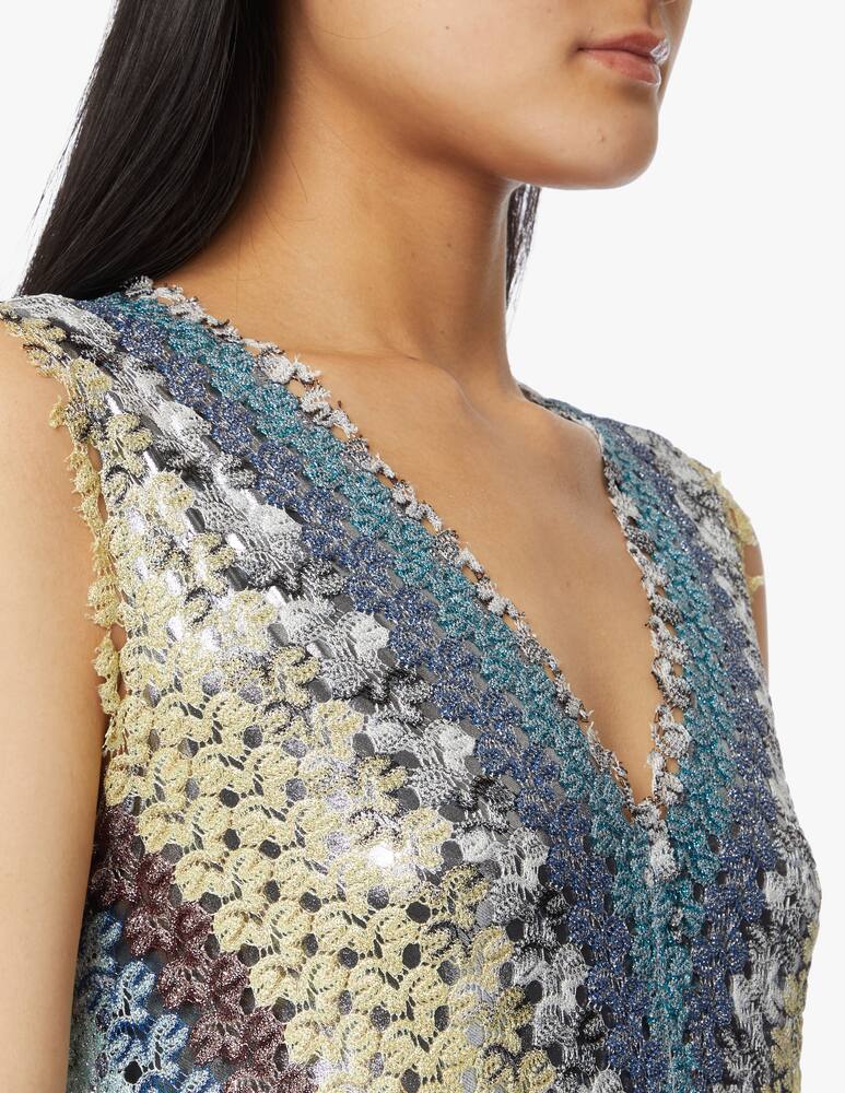 rinascente Missoni Long dress with v-neck - multi