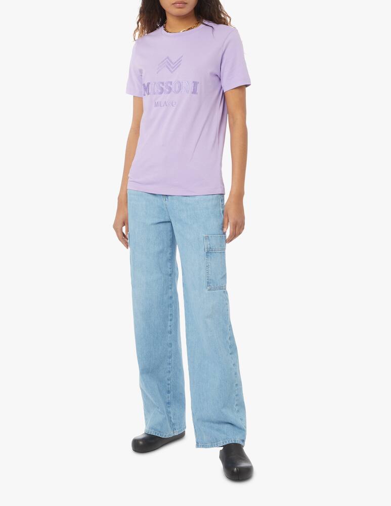 rinascente Missoni T-shirt in cotone - lilla