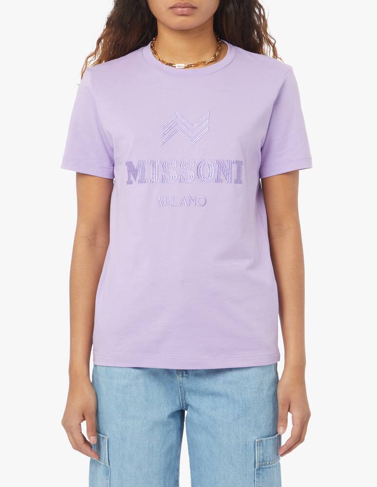 rinascente Missoni T-shirt in cotone - lilla