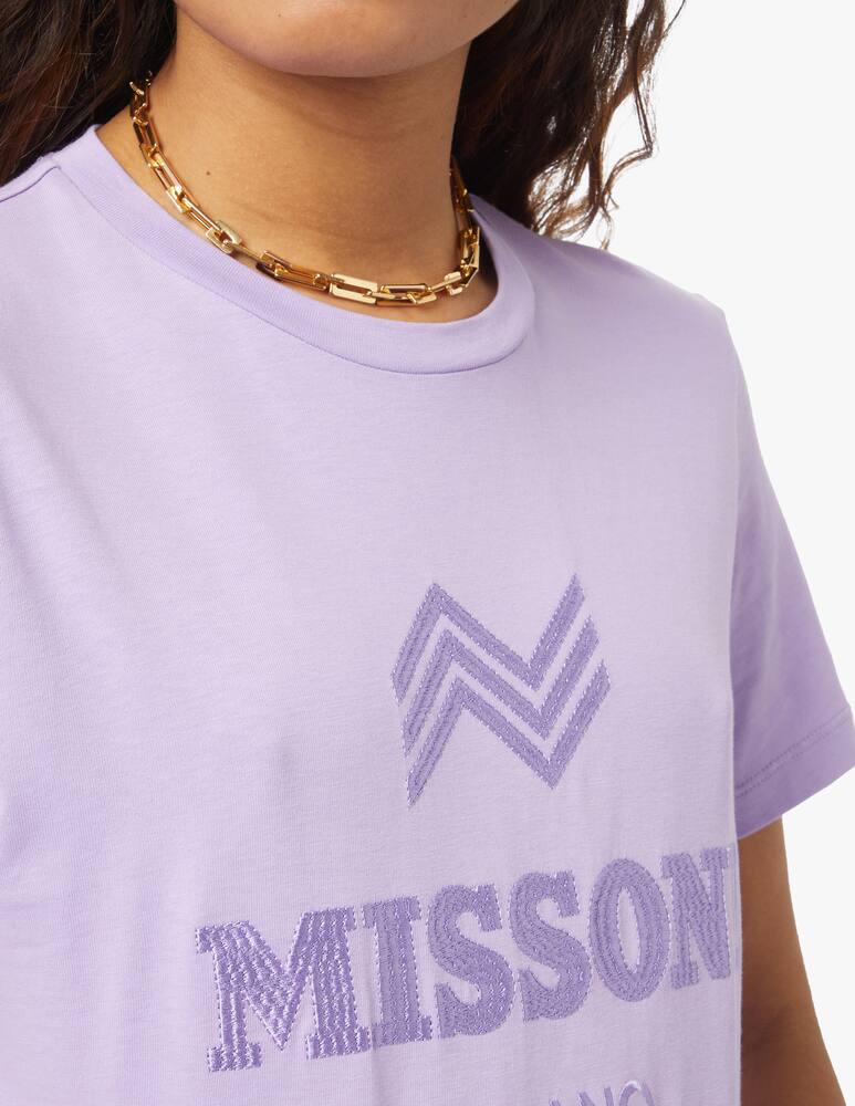 rinascente Missoni T-shirt in cotone - lilla