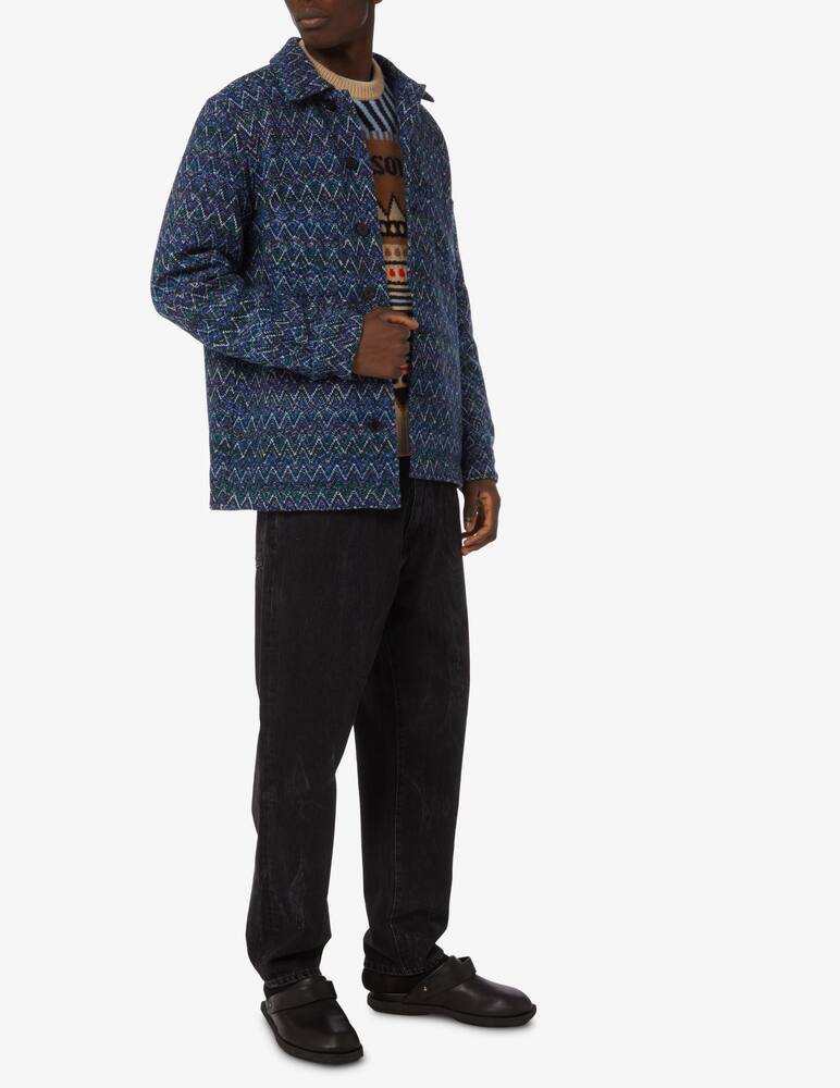 rinascente Missoni Sovracamicia in lana e cotone - Blu