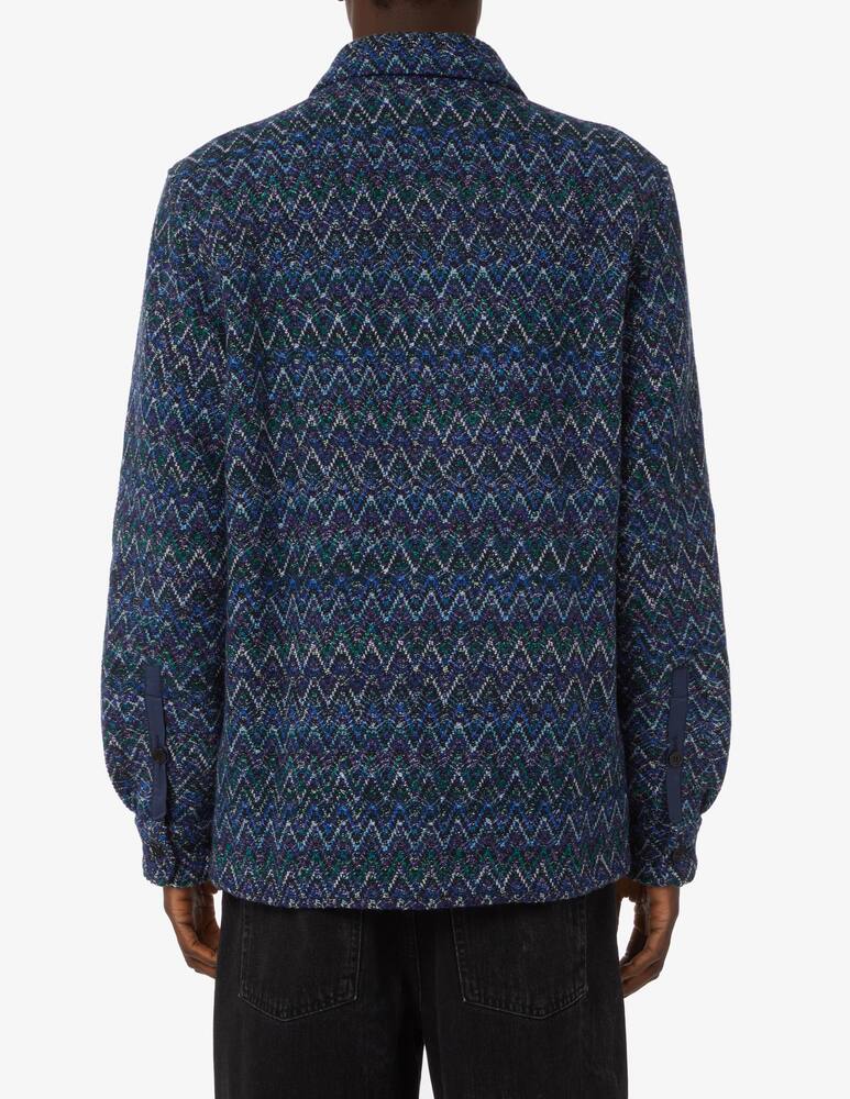 rinascente Missoni Sovracamicia in lana e cotone - Blu