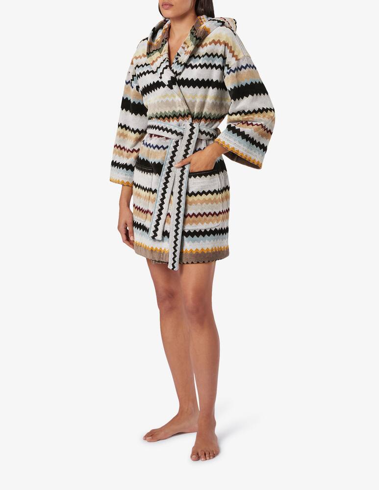 rinascente Missoni Curt Bath Robe With Hood 