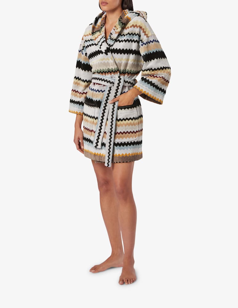 rinascente Missoni Curt Accappatoio Con Cappuccio