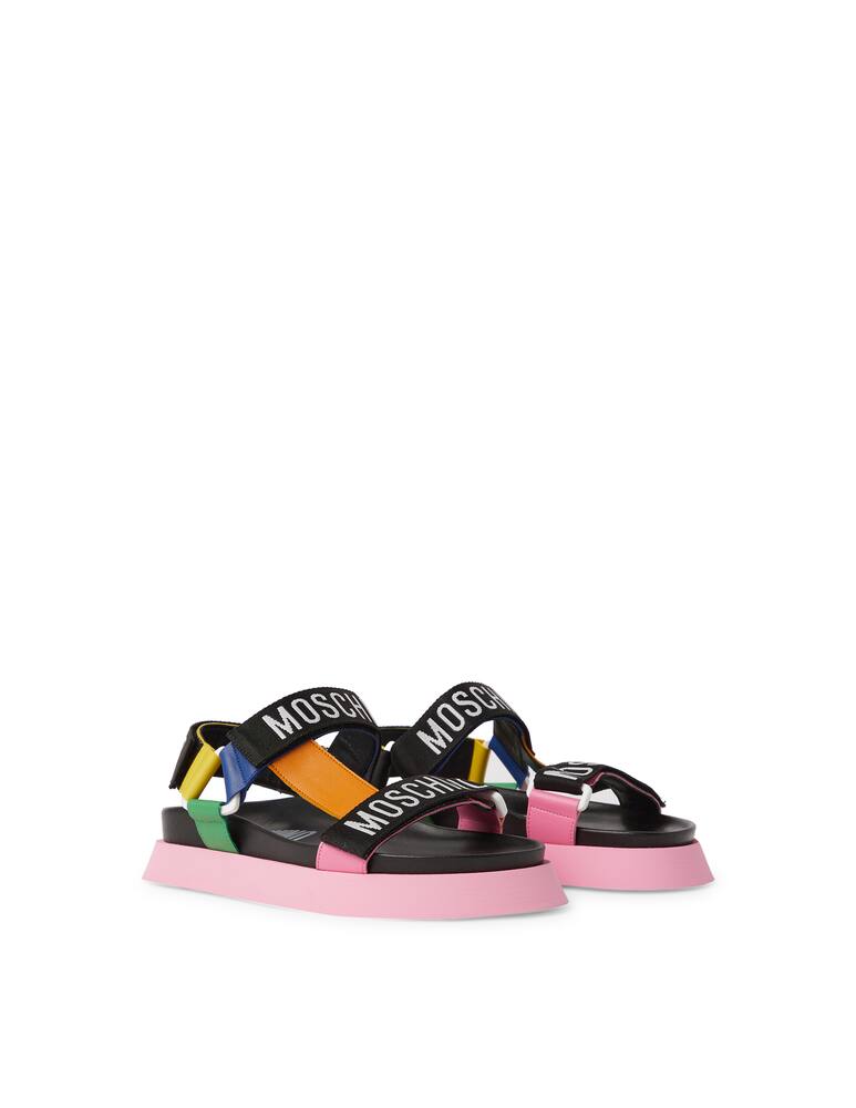 rinascente Moschino Sandali con platform con logo
