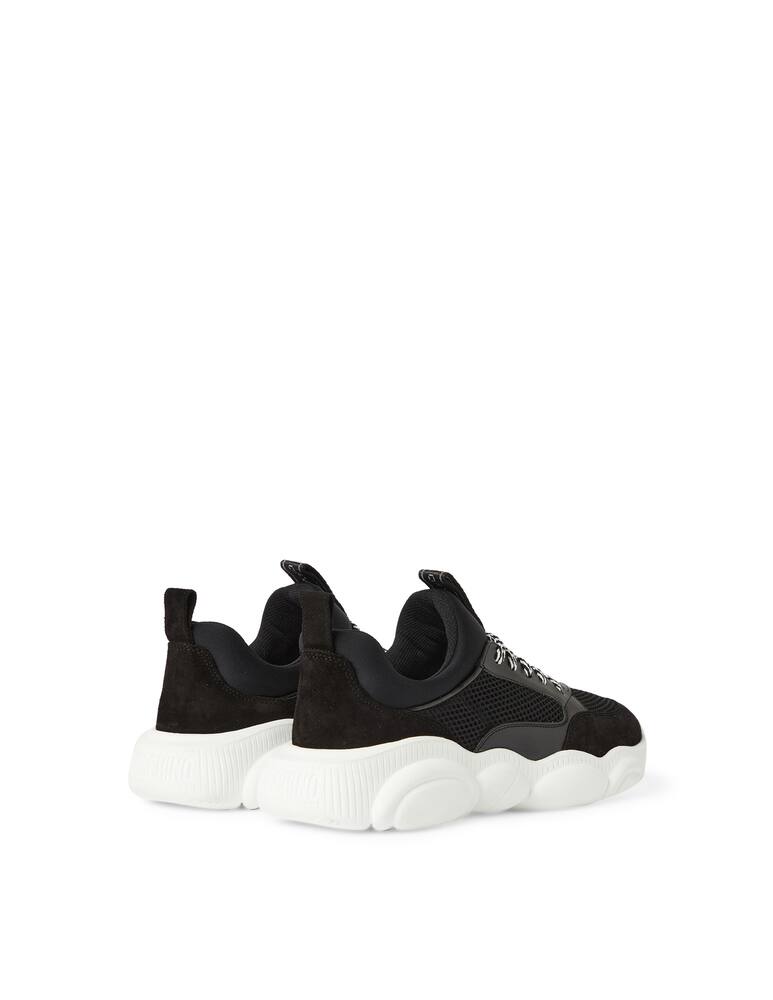 rinascente Moschino Sneakers teddy suede mesh