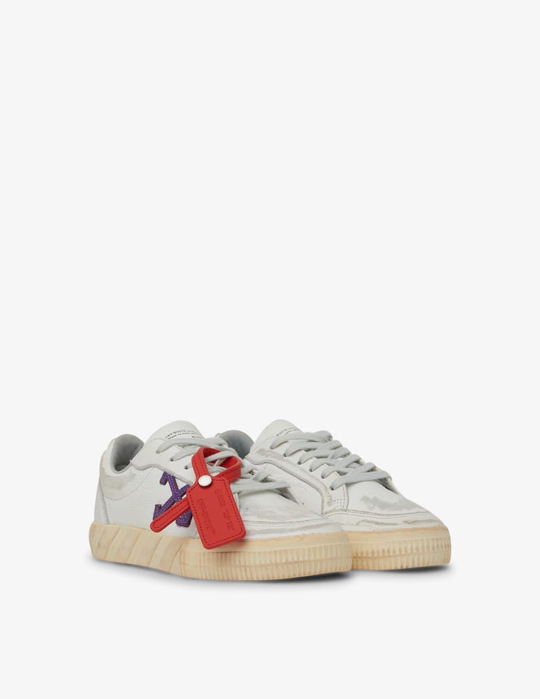 rinascente Off-White Sneakers basse in pelle invecchiata vulcanizzata