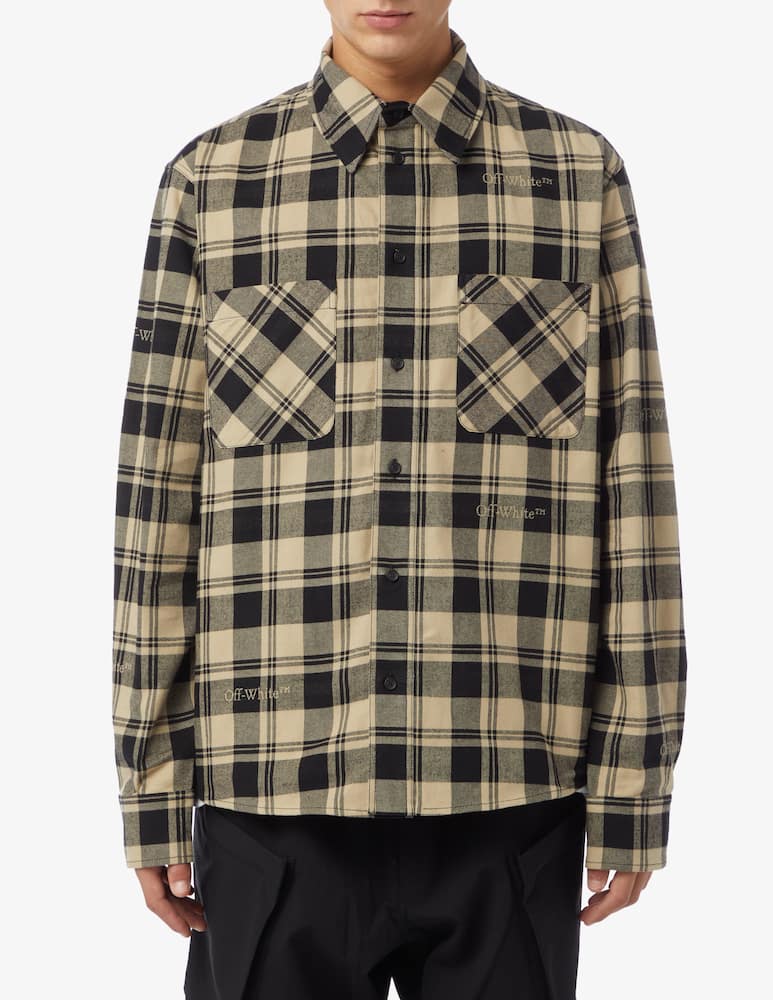 rinascente Off-White Camicia flanella a quadri
