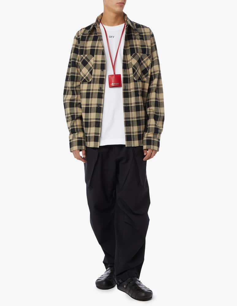 rinascente Off-White Camicia flanella a quadri