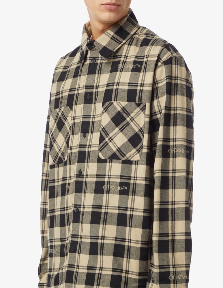 rinascente Off-White Camicia flanella a quadri
