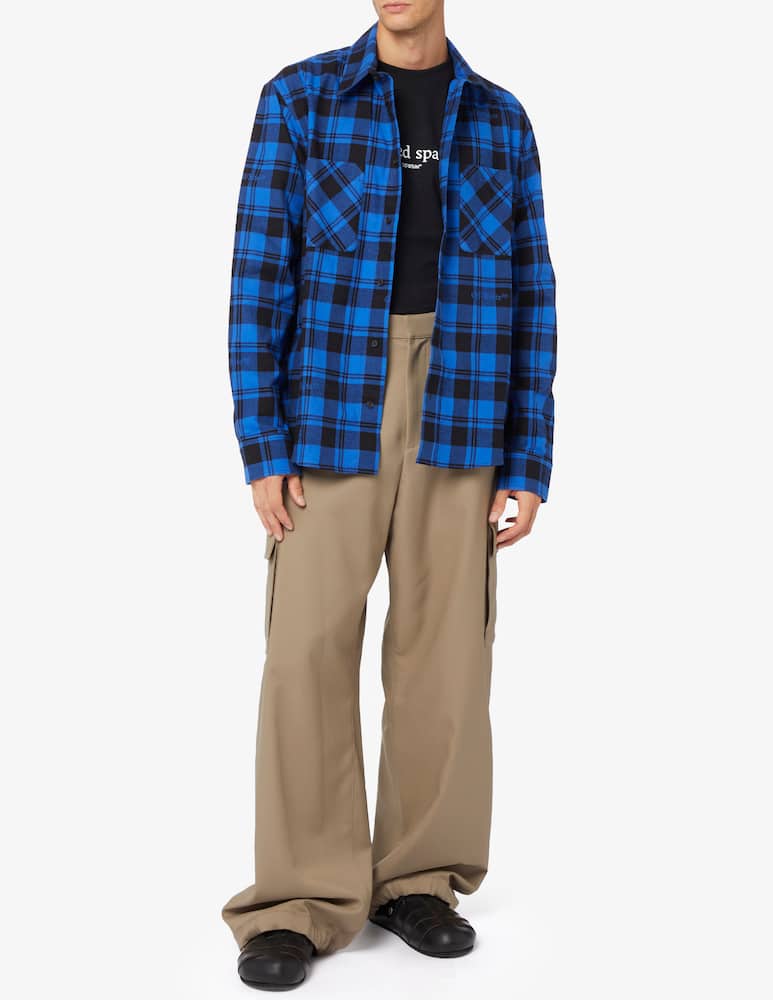 rinascente Off-White Camicia quadri flanella