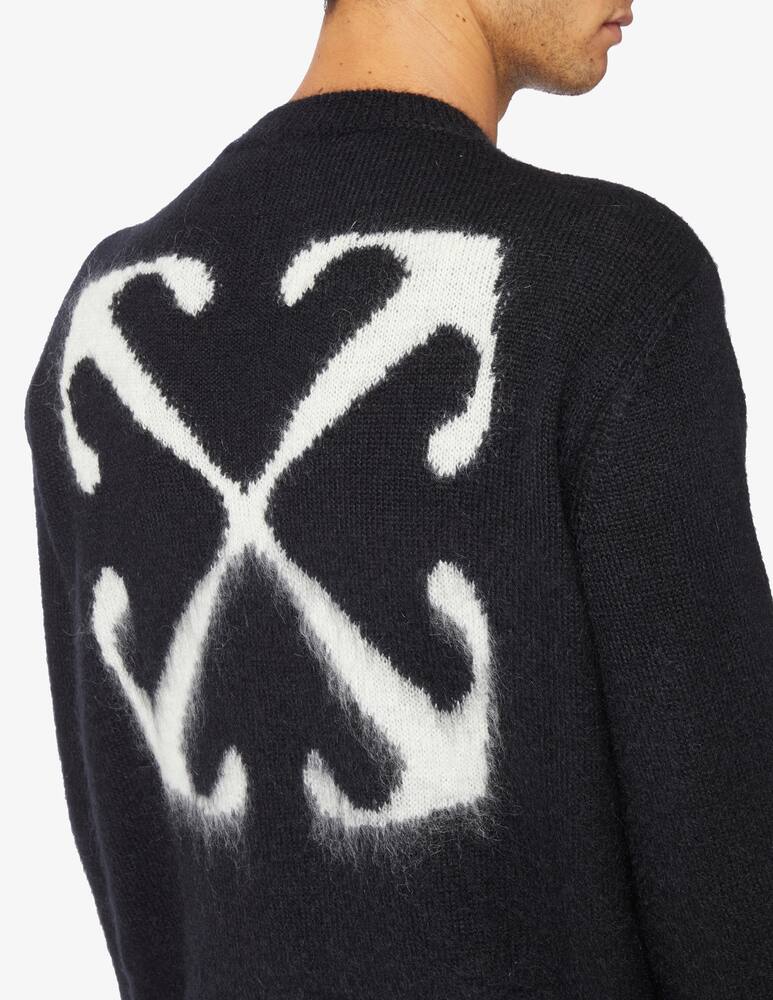 rinascente Off-White Mohair arrow knit crewneck