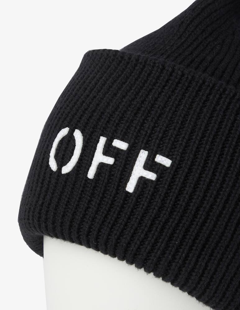 rinascente Off-White Cappello beanie off stamp loose knit