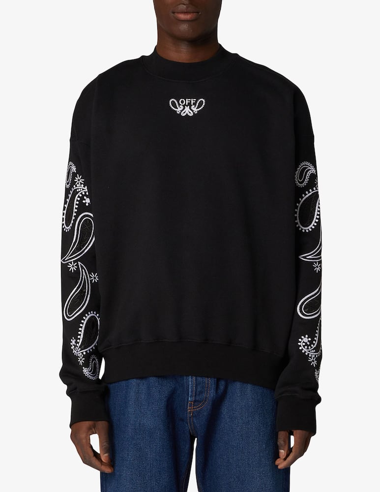 Off-White Maglia girocollo bandana arr ricamata skate - immagine 1 Off-White Maglia girocollo bandana arr ricamata skate - immagine 1